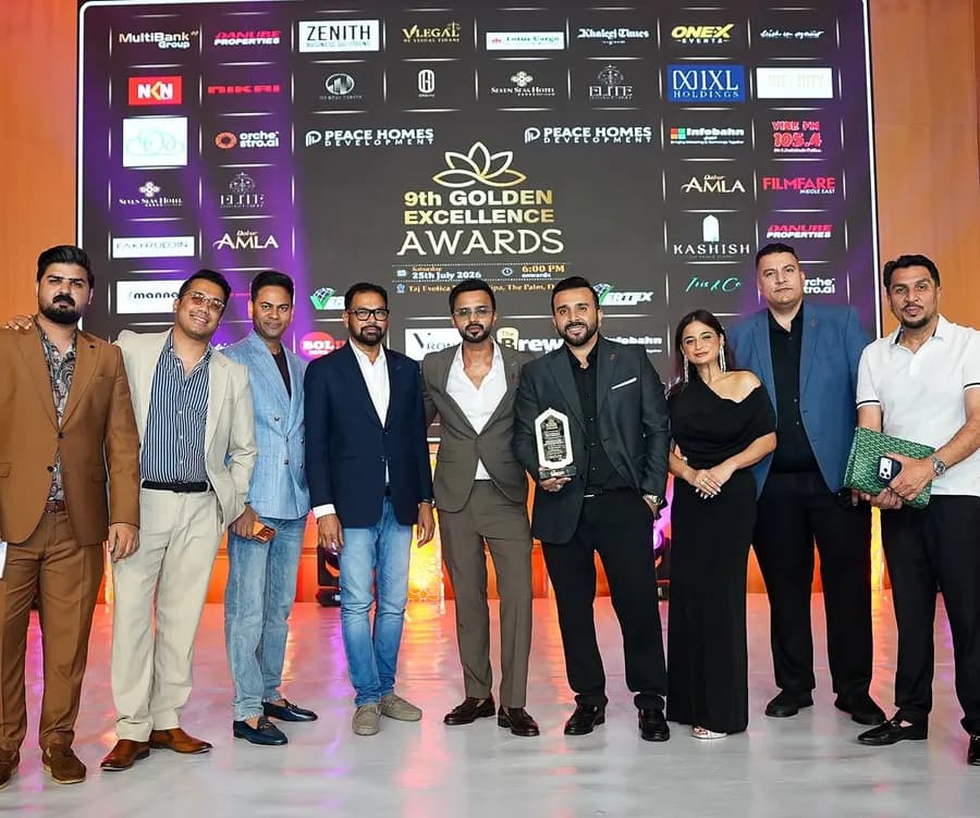 Award winners group photo at the Golden Excellence Awards